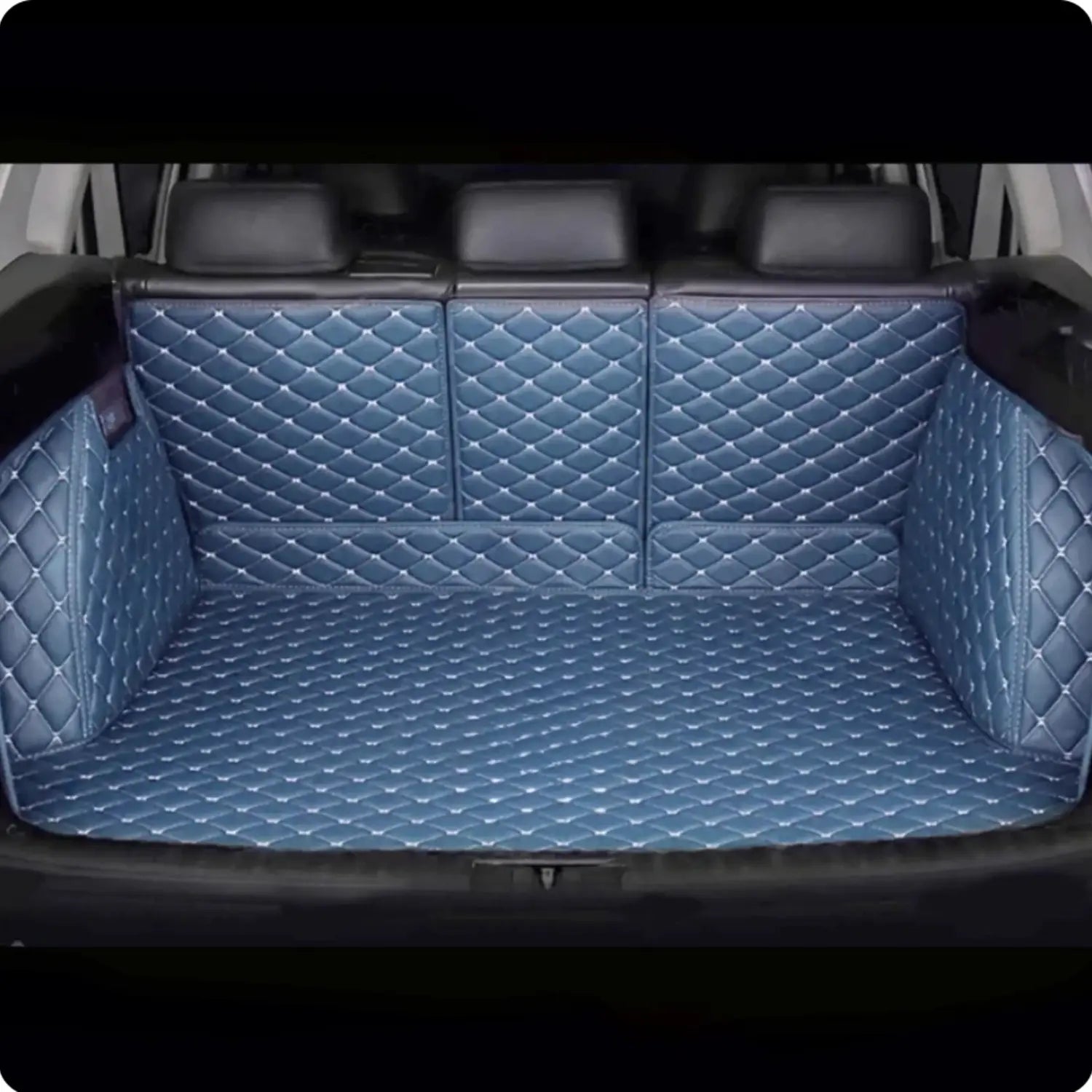 3D DIAMOND TRUNK MATS Vintage Blue - Diamond